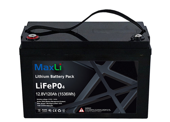 proteção do cerco de Ion Deep Cycle Battery IP56 do lítio de 12V 120Ah